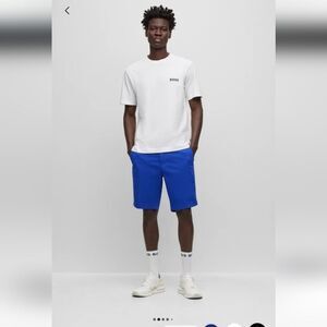 BOSS - SLIM-FIT SHORTS IN STRETCH-COTTON GABARDINE nwt